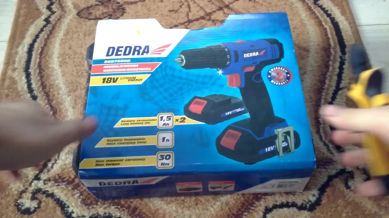 Unboxing Wkrętarki Dedra DED7880B