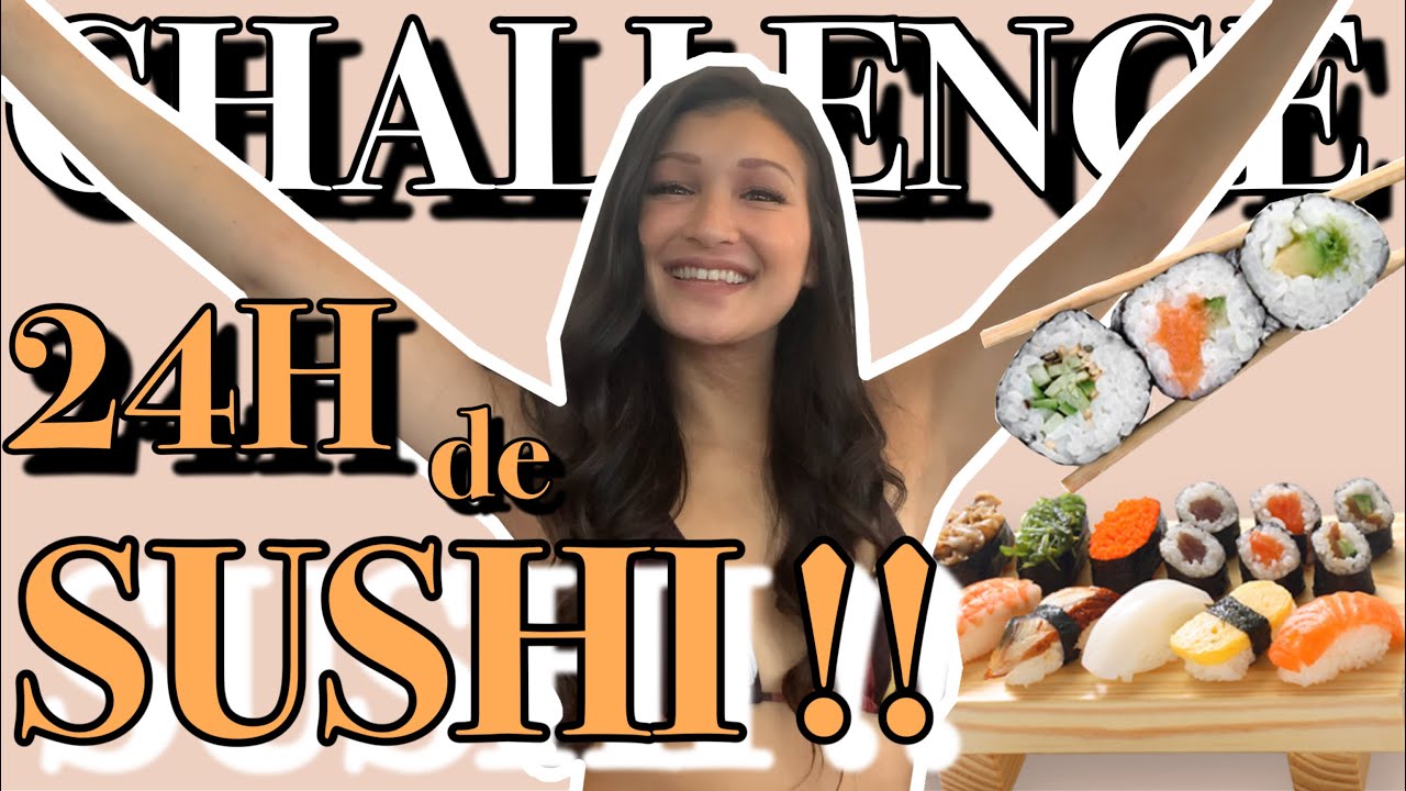 Je mange QUE DES SUSHIS pendant 24H !! 🤩