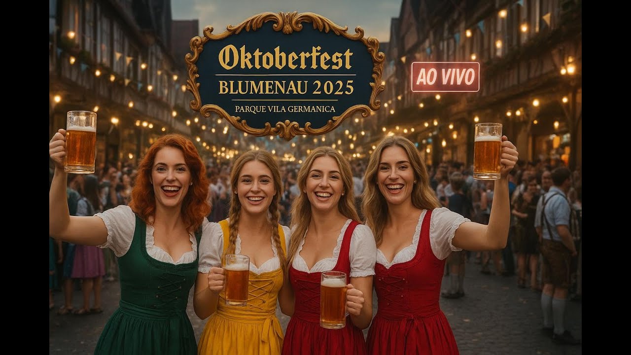 🇩🇪❤️🇧🇷 AO VIVO PAVILHÕES OKTOBERFEST 2025 BLUMENAU