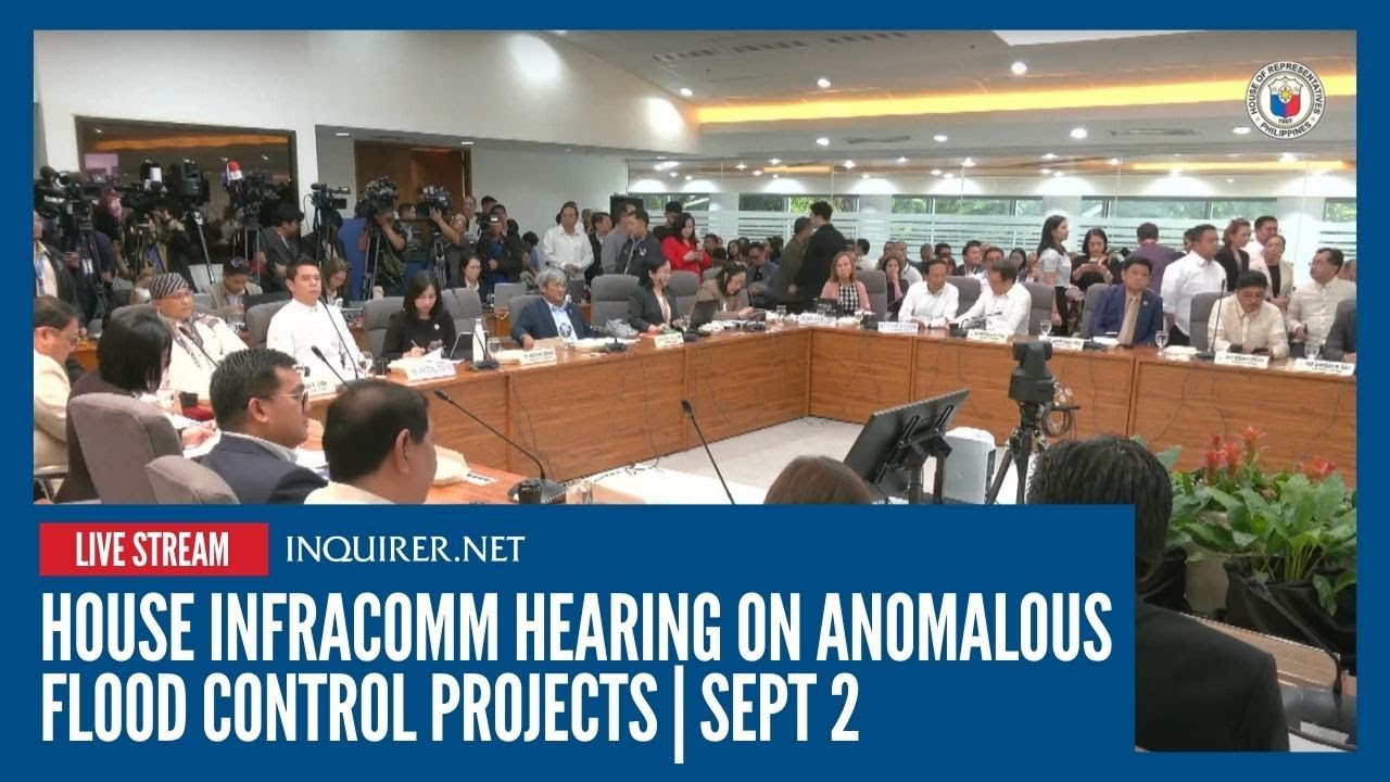 LIVE: House infracomm hearing on anomalous flood control projects | Sept 2