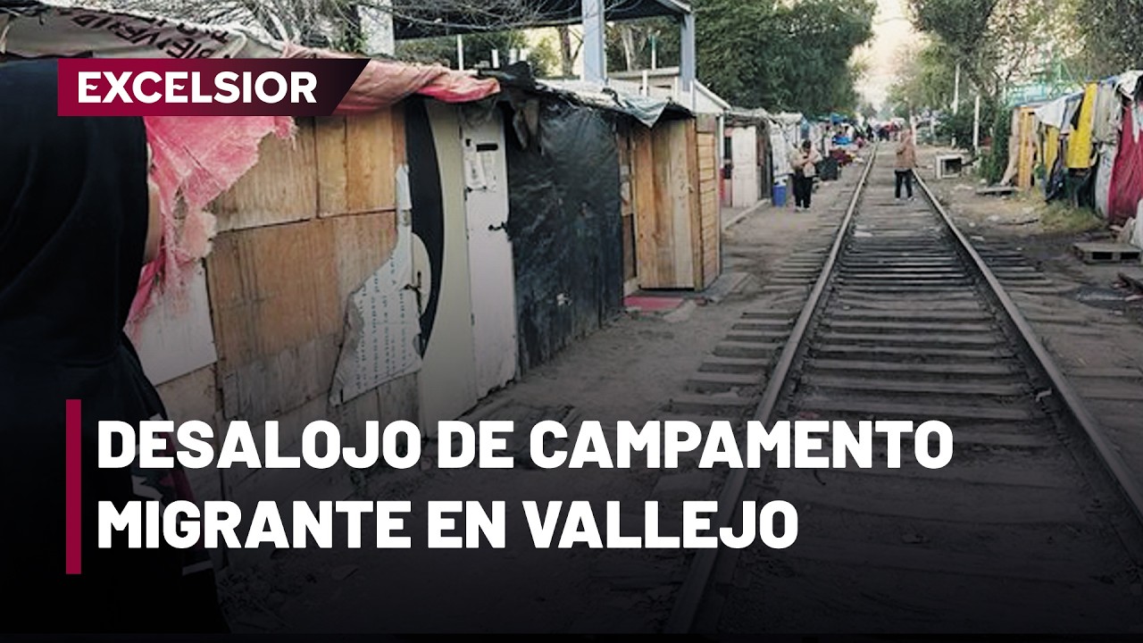 Preparan retiro de campamento migrante en calles de la GAM, CDMX