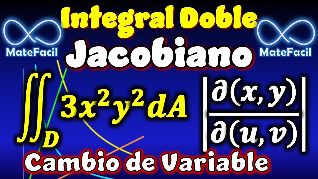 Integral doble, usando Jacobiano, EXPLICADO PASO A PASO (Cambio de Variable, Transformación)