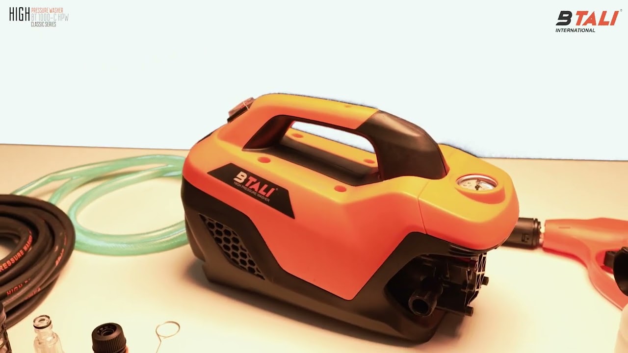 Btali BT 1000 C HPW 2000W High Pressure Washer 210bar | Powerful Cleaning for Car, Home & Garden