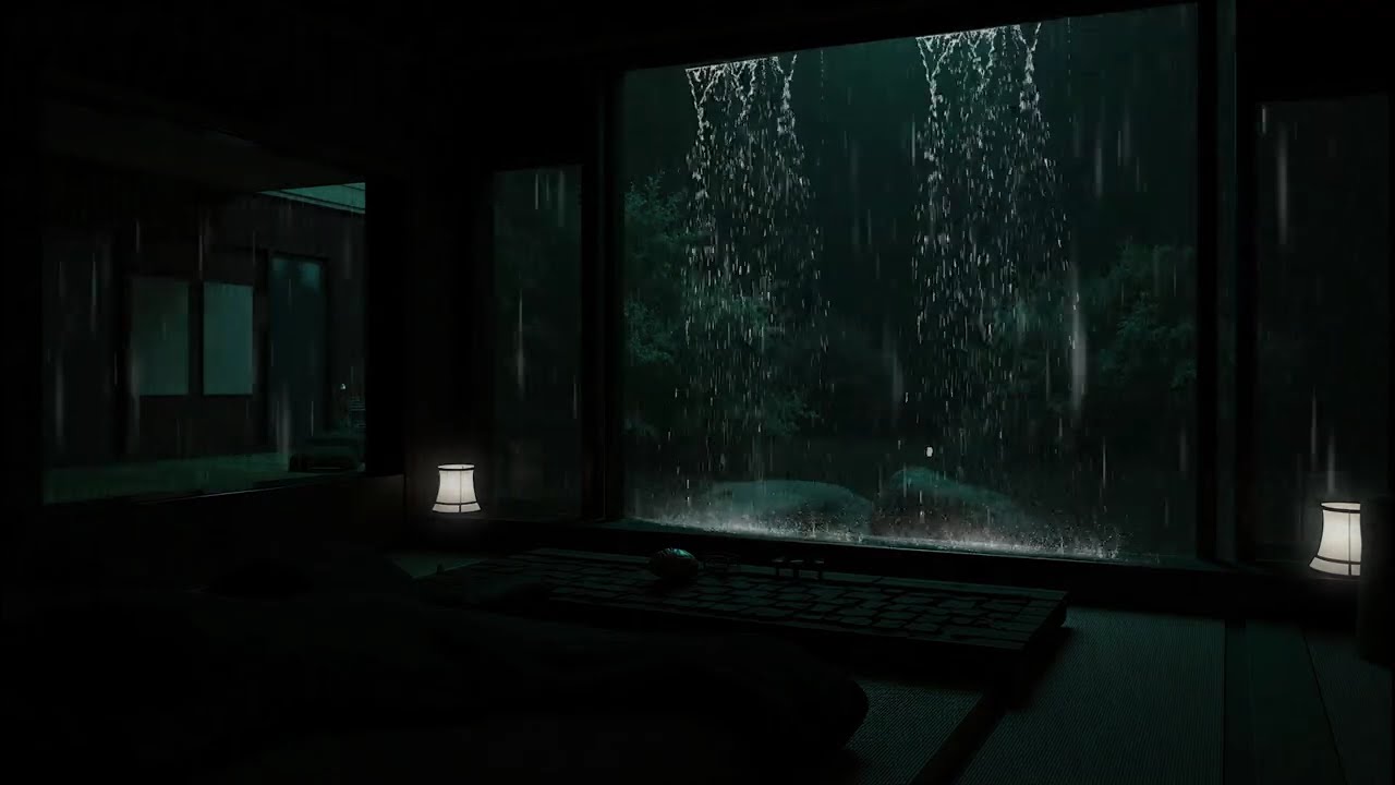 No Ads | Deep Sleep Piano and Rain Sounds for Relaxation, Meditation, Study Focus and Stress Relief