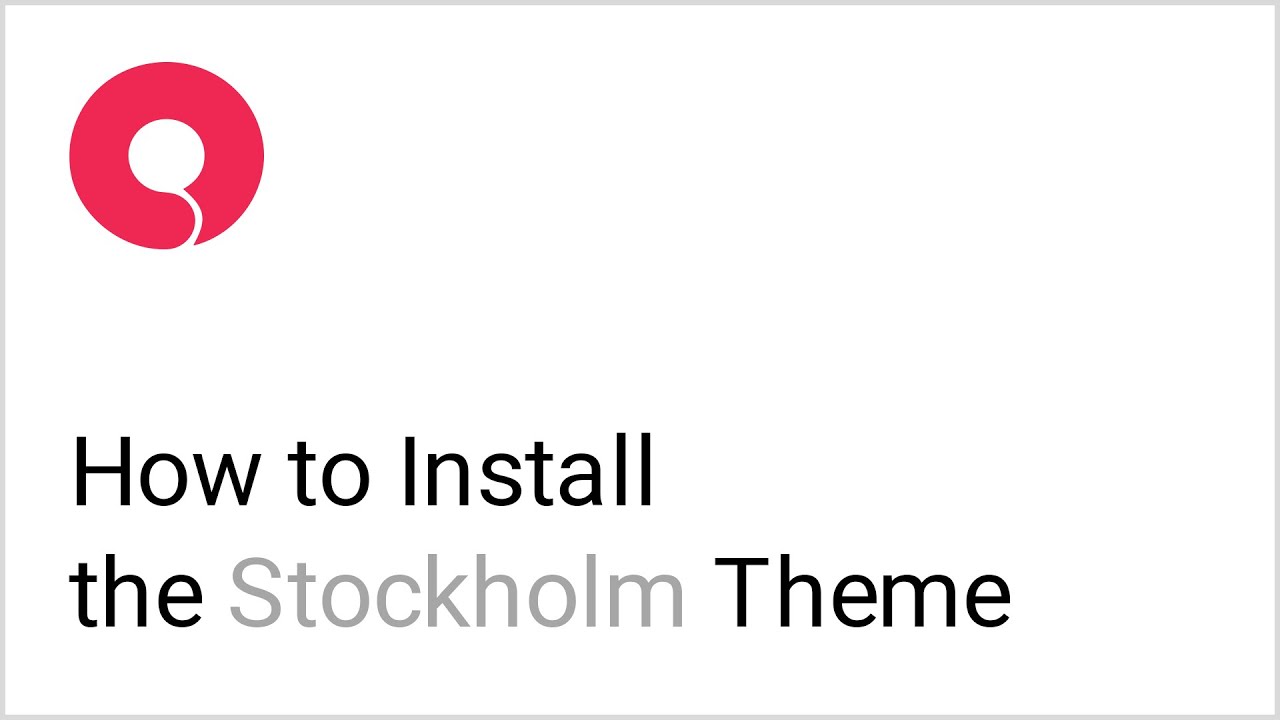 How to Install the Stockholm Theme on Your WordPress Website