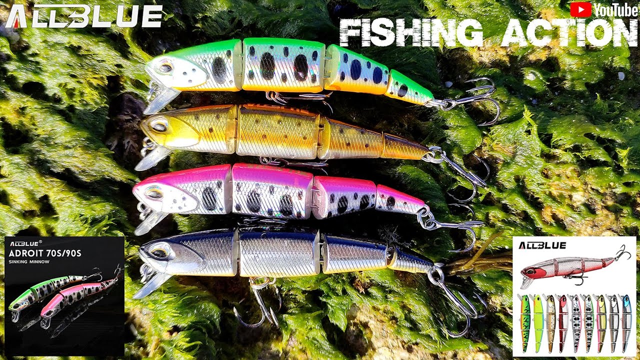 ALLBLUE ADROIT 70S 90S Jointed Minnow show & test
