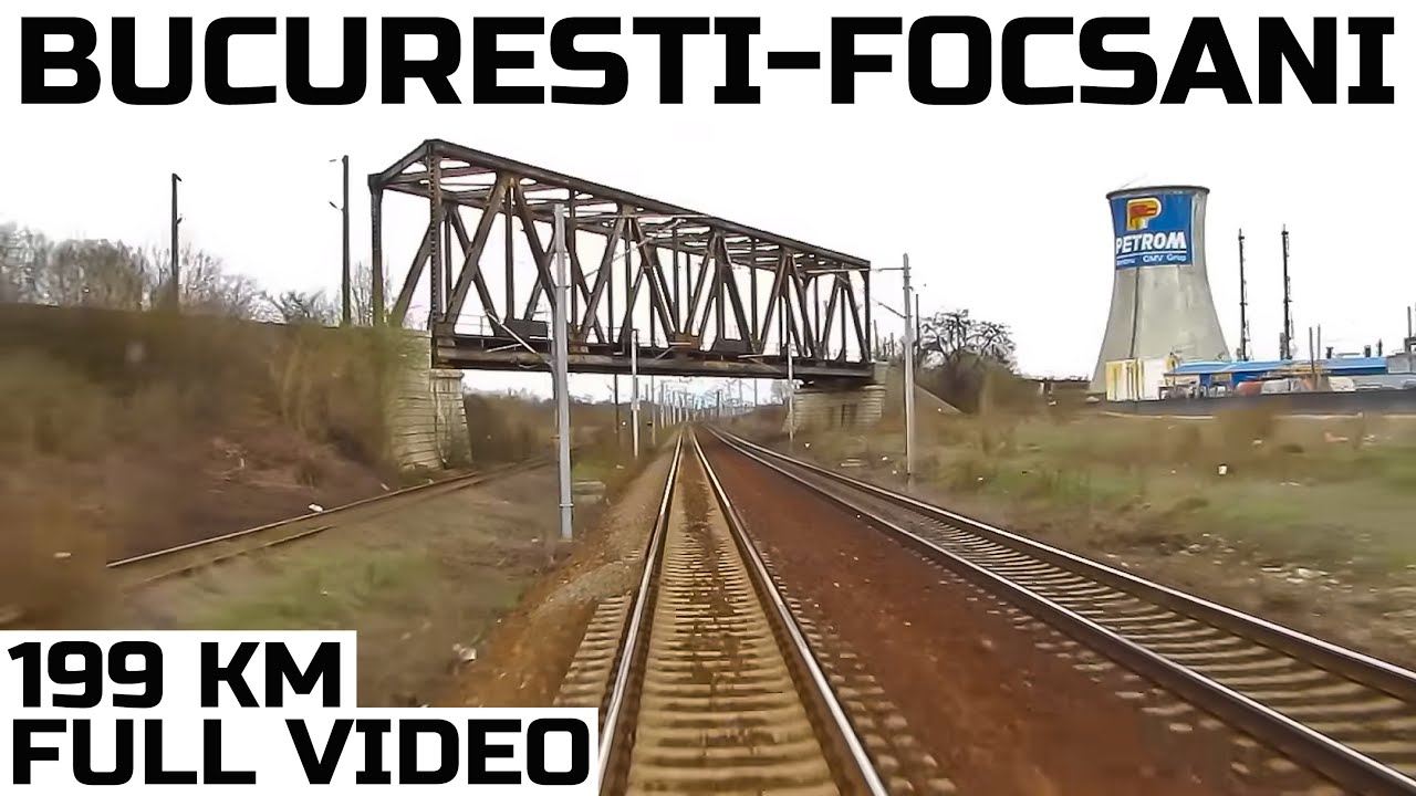 Bucuresti - Focsani full rear view - train ride - Zugfahrt - romanian routes