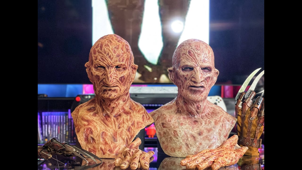 Darkride Freddy Krueger Part 4 V2 Vs Part 2 V2 silicone mask