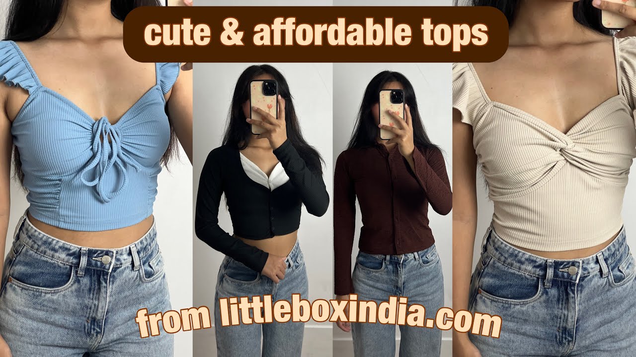 Little box india tops try on haul under ₹600 ♡