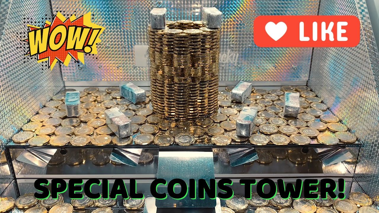 ESPLÉNDIDA TORRE DE MONEDAS DE $20!! MAQUINA TRAGAMONEDAS $20 #dinero  #foryou #slotmachine #money