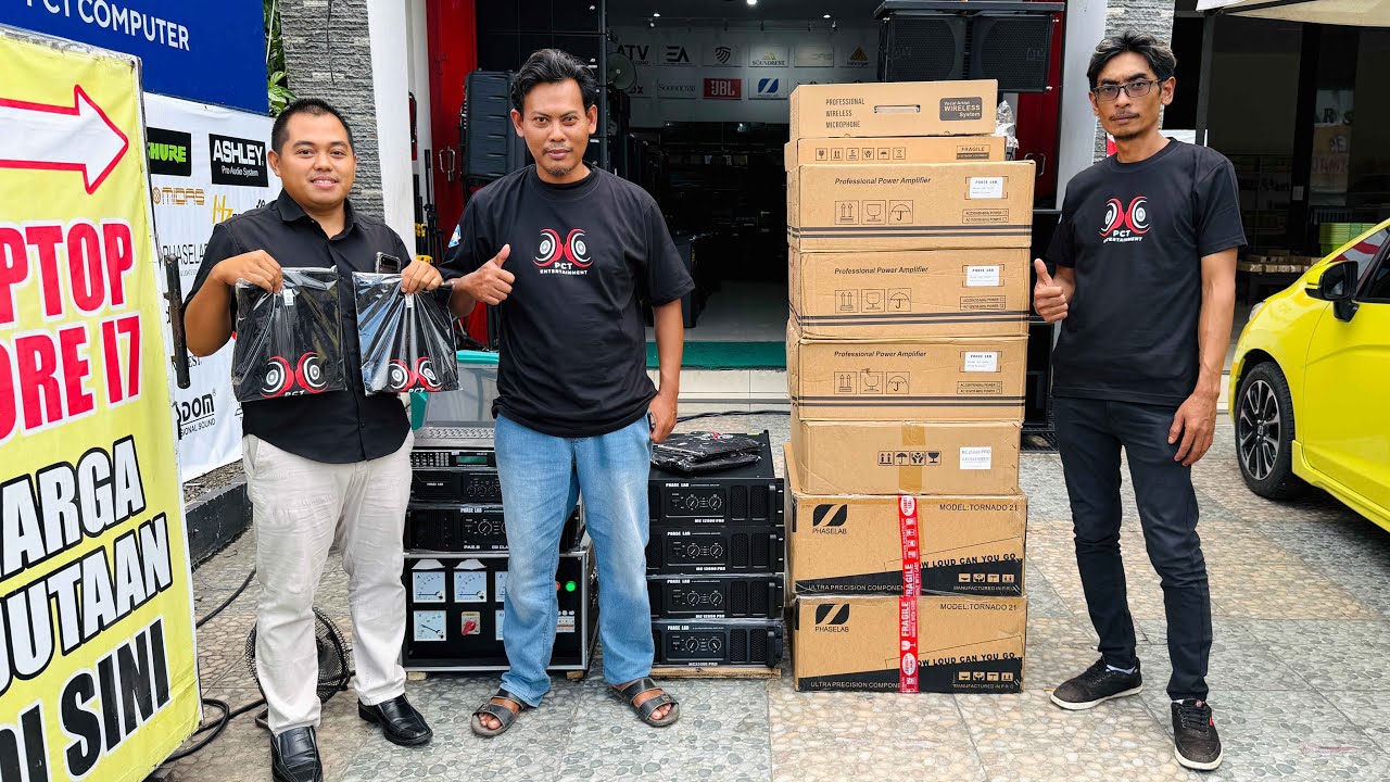 Dari INDRAMAYU JAWA BARAT Borong power PHASELAB MC12000 pro dan MC 25000 pro
