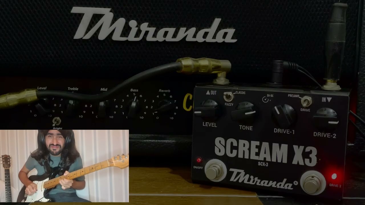 Pedal Super Overdrive Scream x3 - TMiranda &  Classic Deluxe Reverb 50w - Fender Stratocaster