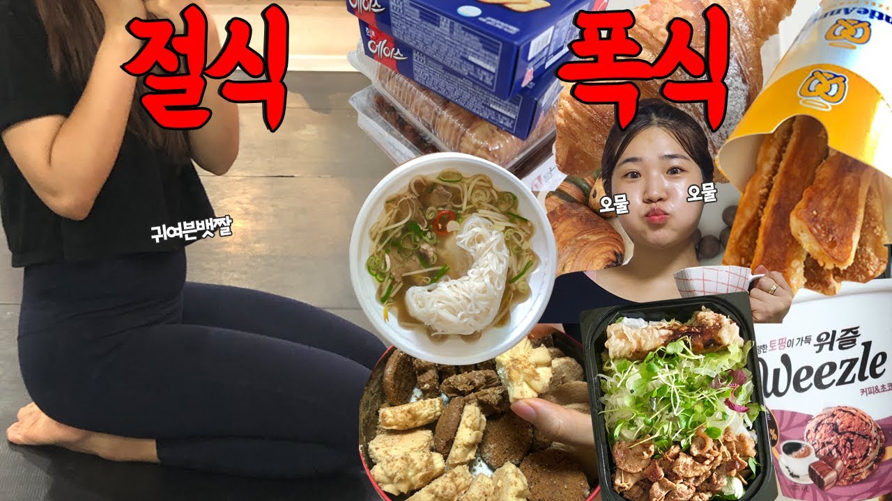 다이어트 강박증 극복 :  초절식과 폭식의 반복 끊어보자!!! 실패^^ [VLOG]