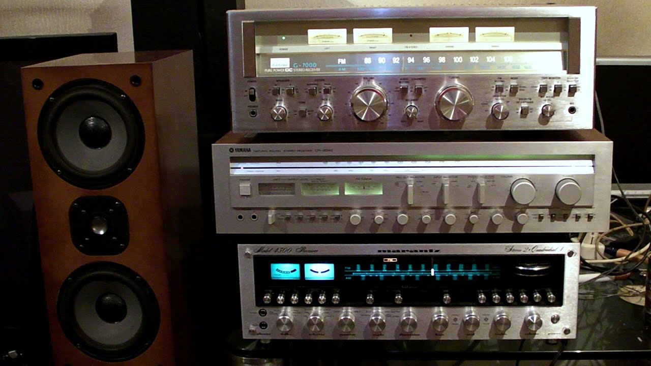 Sansui G-7000 VS Marantz 4300 VS Yamaha CR-2040 sound test