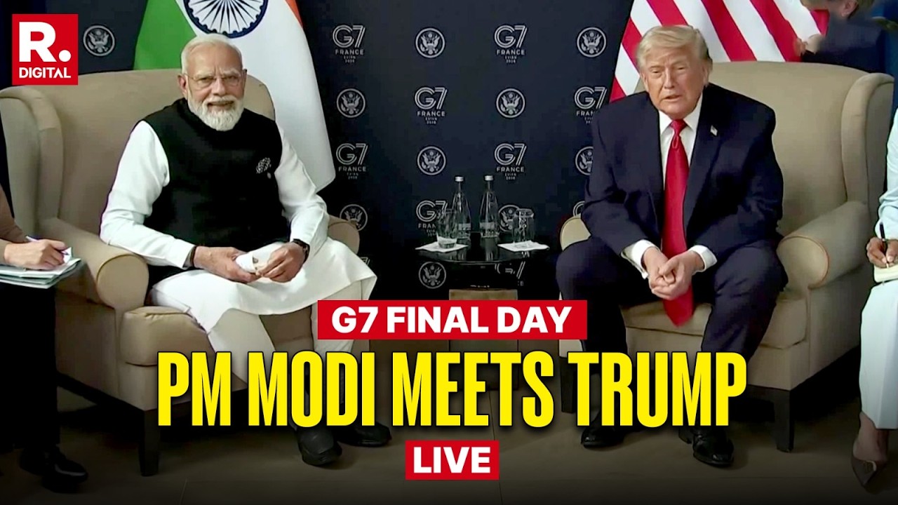 Modi-Trump Meets LIVE: PM Modi Raises Hormuz Concern | Indian Seafarers' Safety Top Priority | G7
