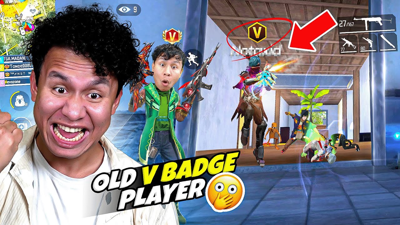 Tonde Gamer Meets V Badge @notaxidyt 😱 Free Fire Max