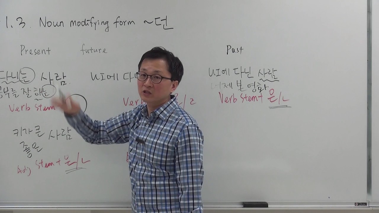 Intermediate G1.3 Noun Modifying Form 던 (retrospective) (Korean Grammar)