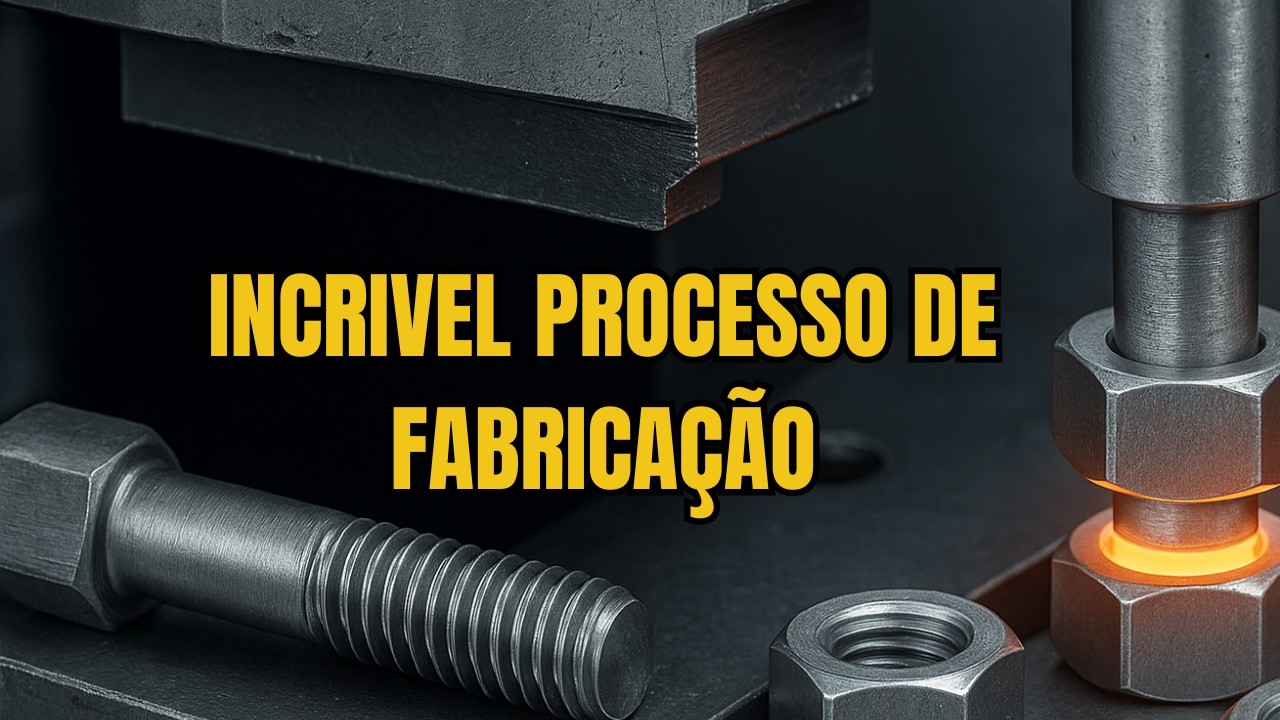 ♻️incrível  processo  de fabricação de parafusos e porcas 🔩