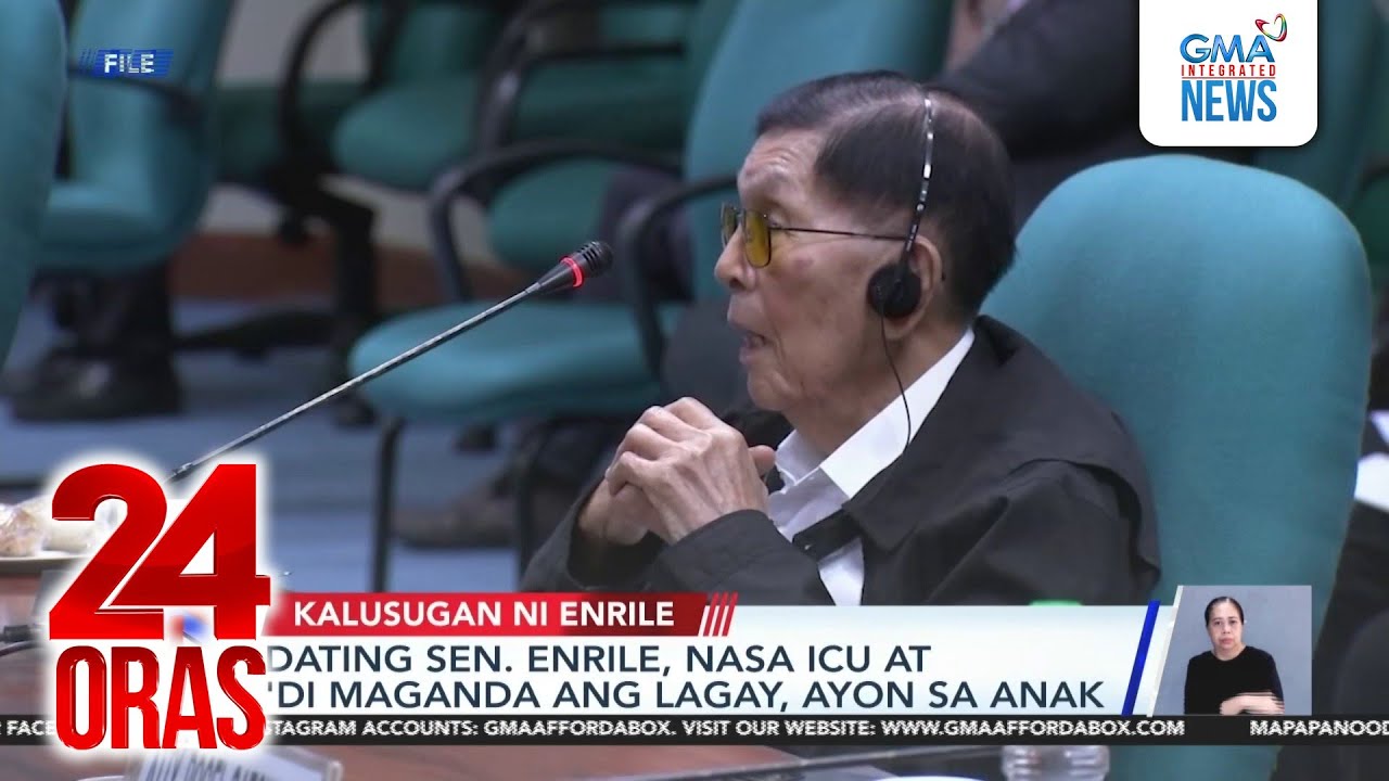 Enrile in critical condition says daughter | 24 Oras