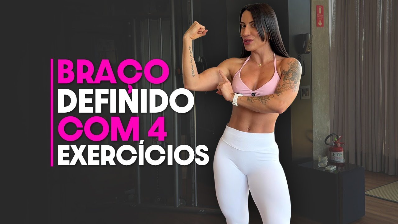 Braços DEFINIDOS com apenas 4 exercícios - NÃO PRECISA DE MAIS NADA