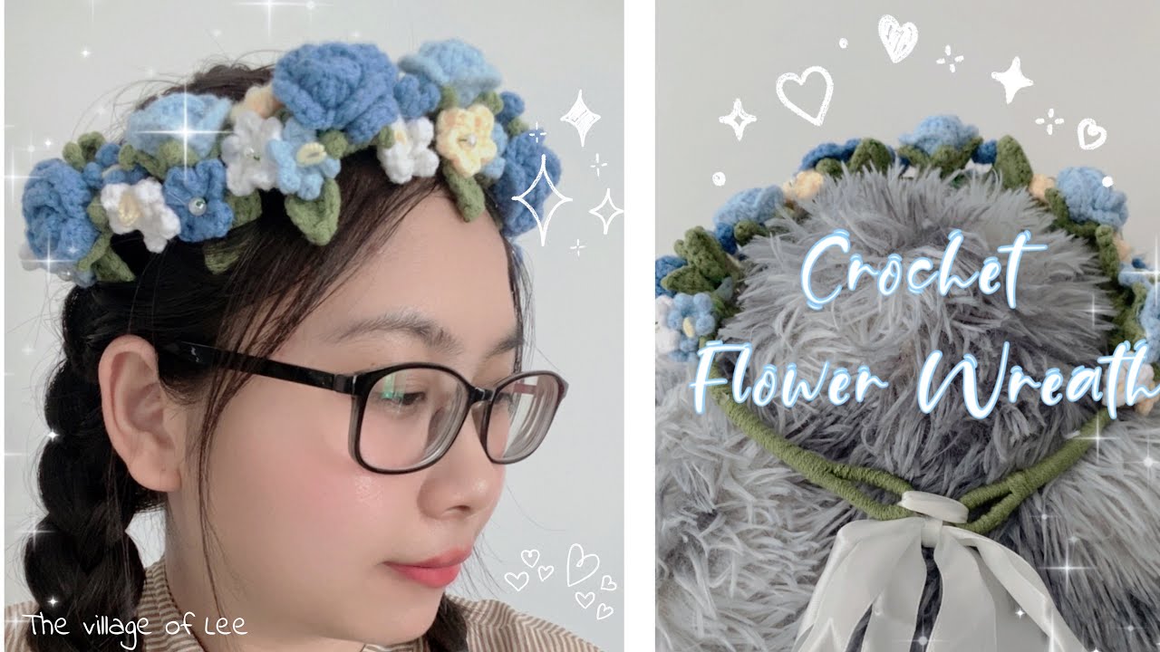 Crochet Wreath💐|Crochet Laurel Wreath| Móc Vòng Nguyệt Quế| Móc Vòng Hoa Đội Đầu Chụp Kỷ Yếu Siêu Dễ