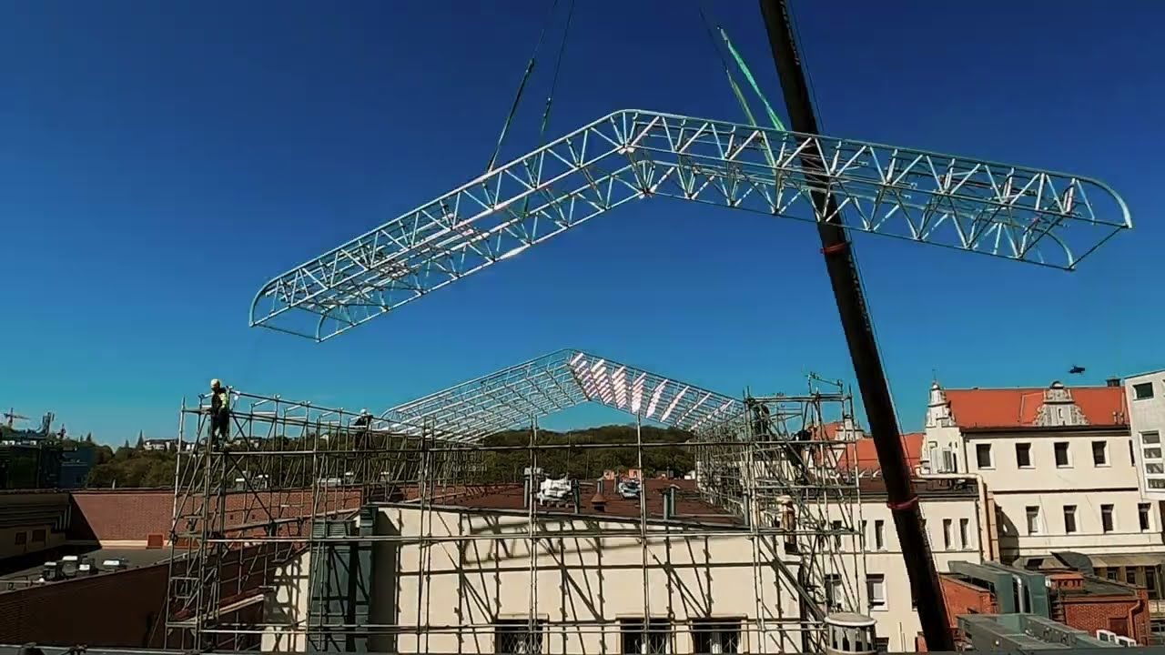 CUBE - Rusztowania, Dach Tymczasowy, Szpital Wojewódzki Gdańsk, Layher
