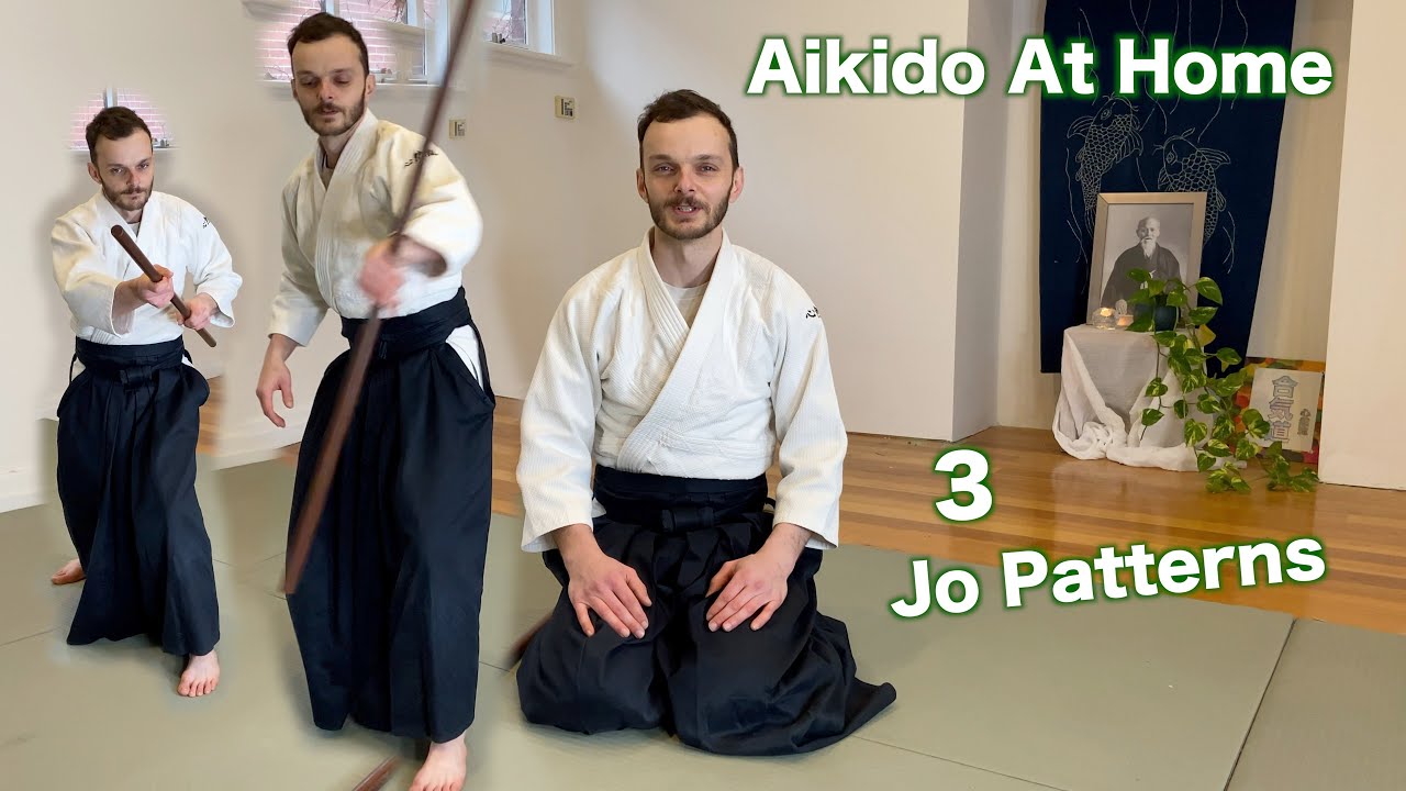 Домашнее обучение айкидо — 3 базовых паттерна дзё для практики