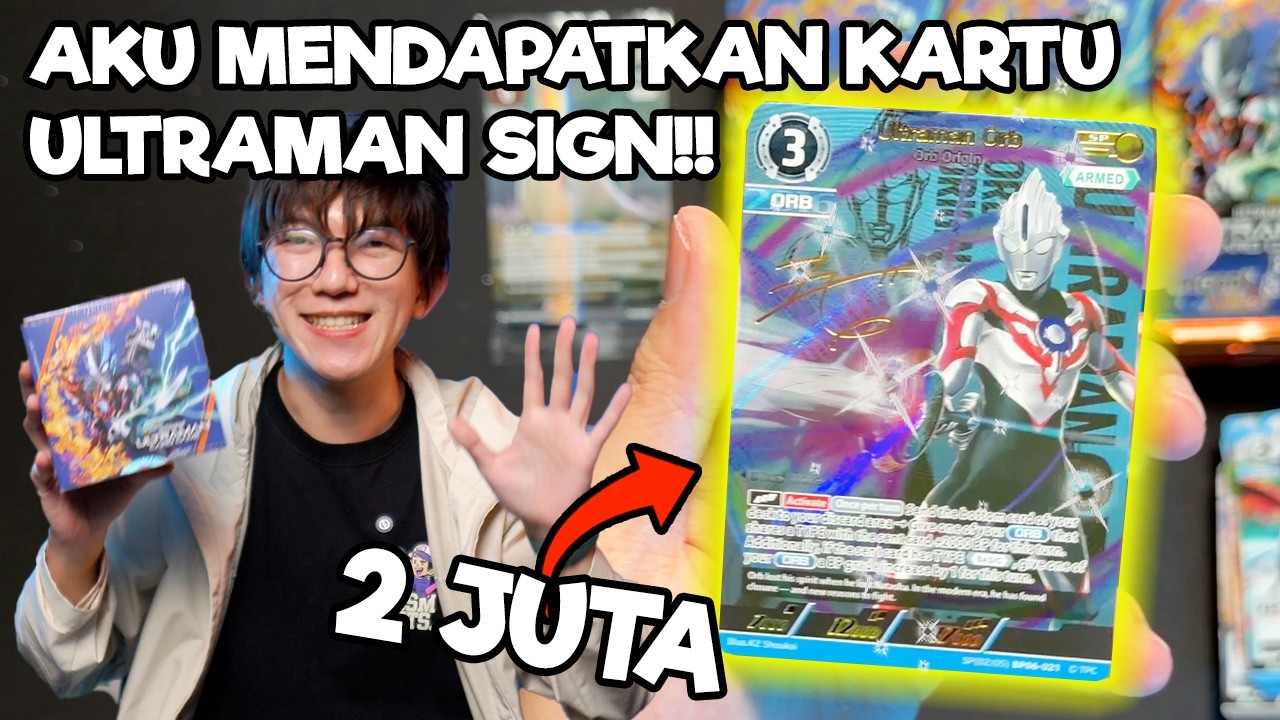 KARTU ULTRAMAN TANDATANGAN BERHASIL KUDAPATKAN LAGI!! Unboxing Kartu Ultraman BP-06