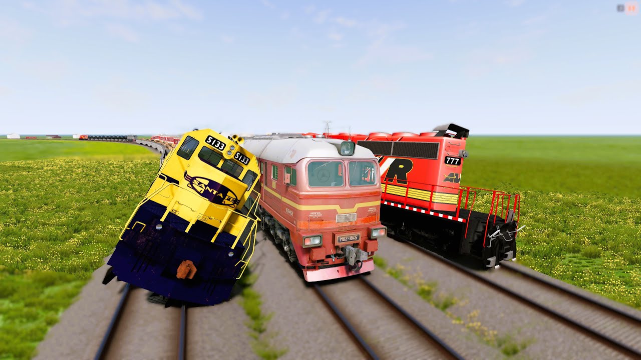 Extreme Train Crashes # 23 Part 2 ( just for fun! ) | @beamng