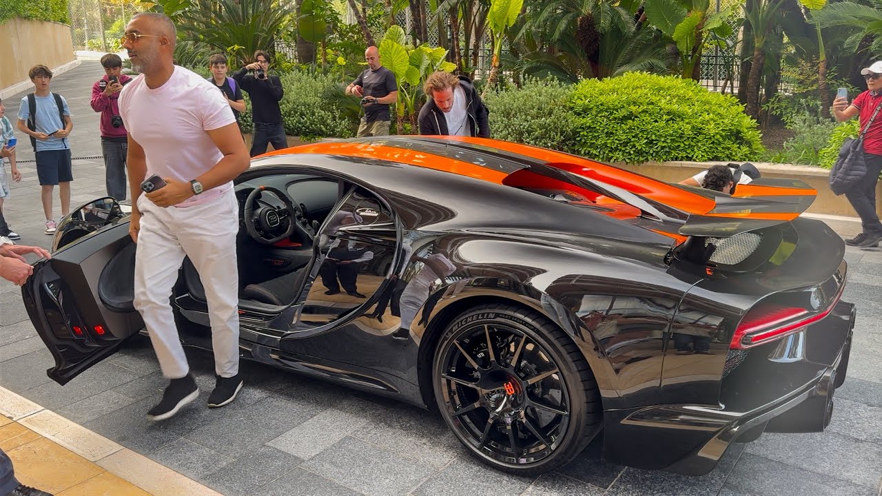 Crypto Billionaire with His BUGATTI CHIRON SUPER SPORT 300+ arriving at Hotel de Paris in Monaco!!