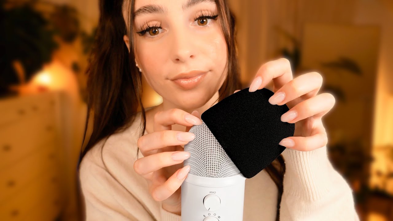 ASMR 5 ЧАСОВ ЧИСТОГО ЦАРАПАНИЯ МИКРОФОНА 🎙️🤏🏼 С/БЕЗ ЧЕХЛА ПРИ 100% ИНТЕНСИВНОСТИ 🌜 БЕЗ РАЗГОВОРОВ 😴
