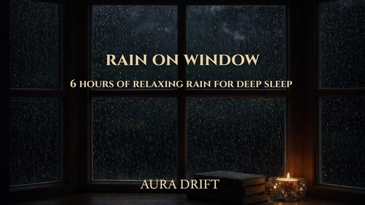 Rain on Window | 6 Hours of Gentle Rain for Deep Sleep & Relaxation
