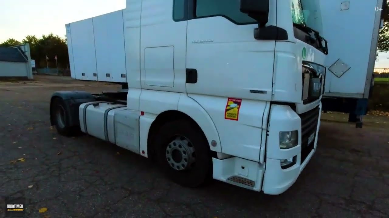 Nikotimer driving container pov video by MAN truck