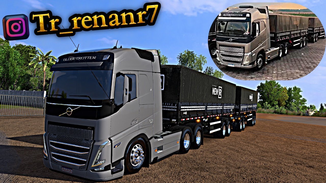 FH 540 RONCO DIRETO + RODO-TREM NEW R CONJUNTO DO TR_RENANR7 SAIDA COMPLICADA DA FAZENDA ETS 2 V1.57