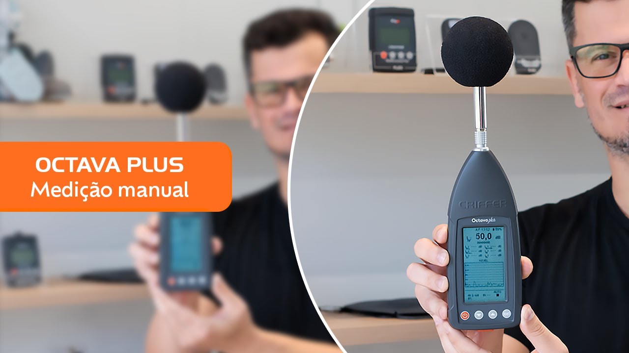 OCTAVA PLUS | SONÔMETRO CRIFFER | AVALIAÇÃO NO MODO MANUAL
