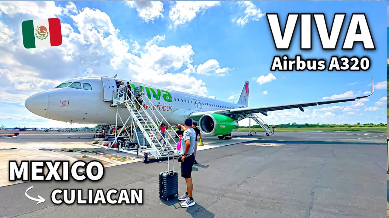 Volando desde el AIFA a CULIACAN con VIVA en un A320 l Reporte de vuelo 4K