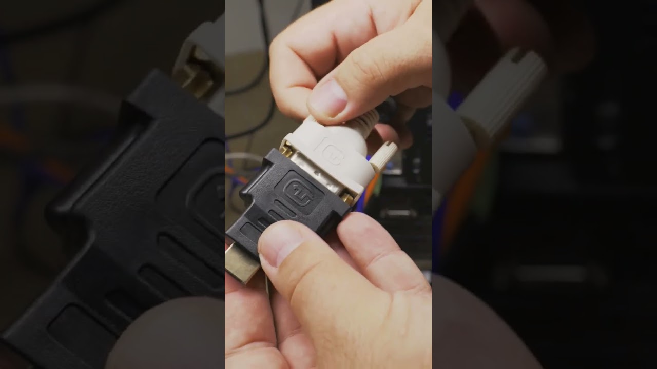 DVI to HDMI Adapter attach to cable part  - Full Video Linked