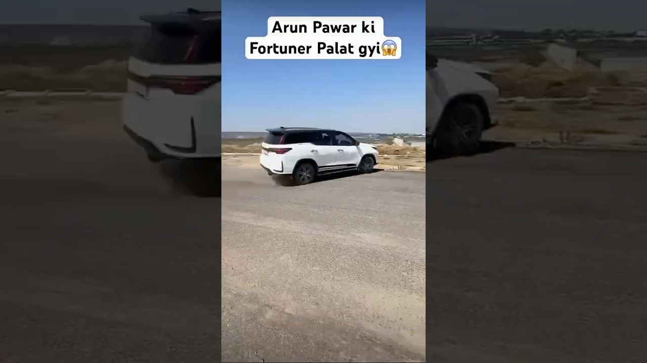 Shocking Toyota Fortuner Accident on Highway! 😱🚗#fortuner #toyota#legend#accident