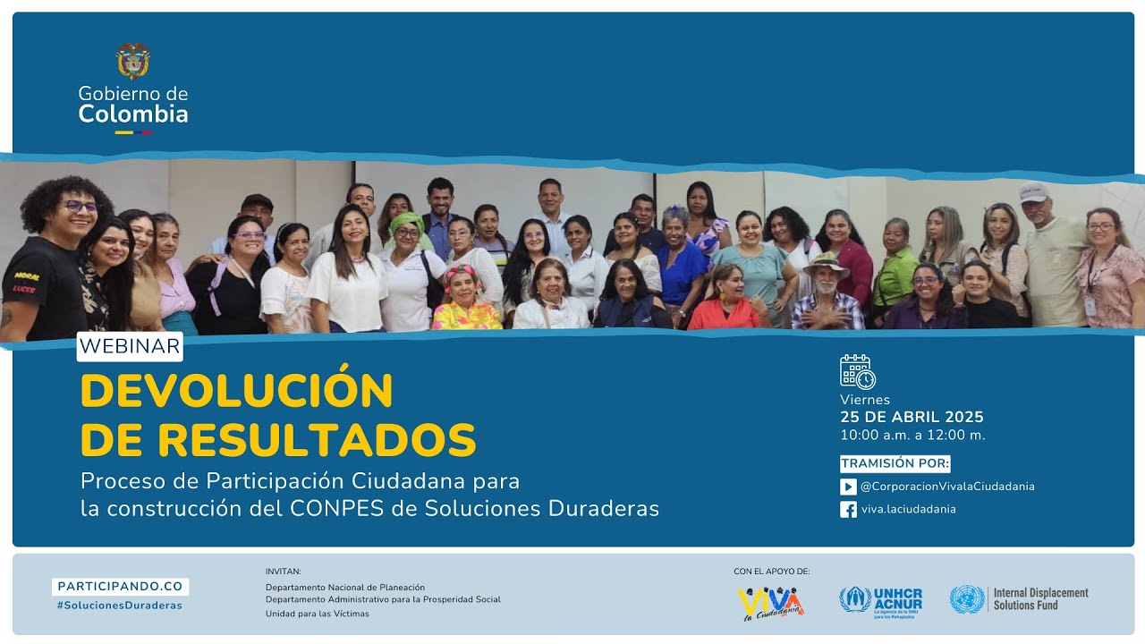 Devolución de resultados Proceso de Participación para el CONPES de Soluciones Duraderas