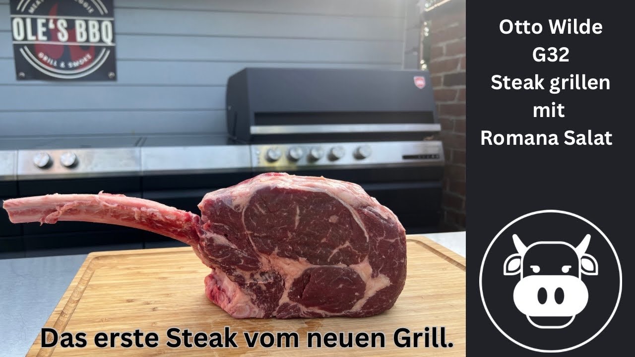Erster Test, Otto Wilde G32 Connected köstliches Tomahawk Steak & Gegrillter Romana Salat / BBQ