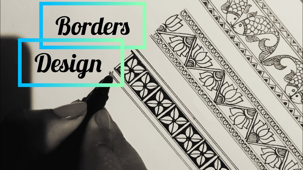 #youtubevideo#border design/border pattern/madhubani border design