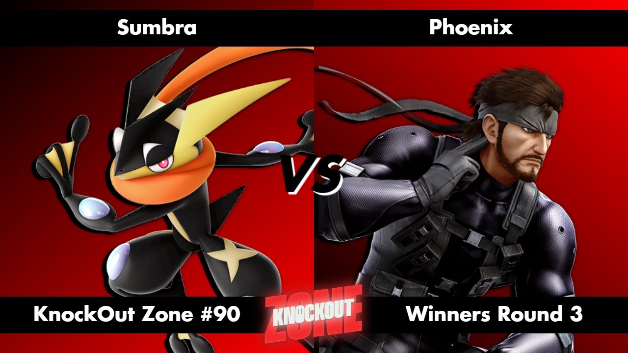 KnockOut Zone #90 - SSBU Winners Round 3 - Sumbra (Greninja) vs Phoenix (Snake)