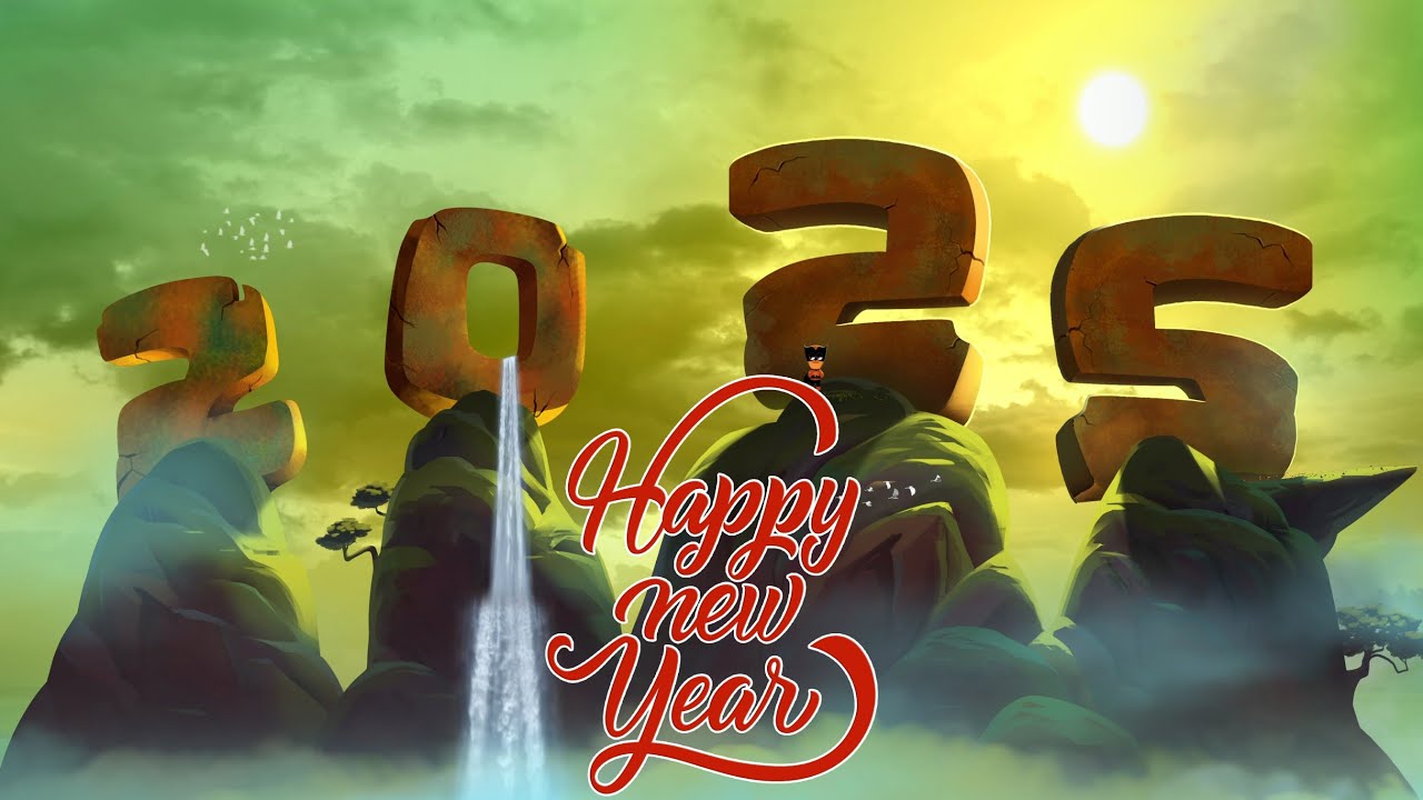 New year wish ! Prayan animation studio wishes you a very HAPPY NEW YEAR 2025 | animated video