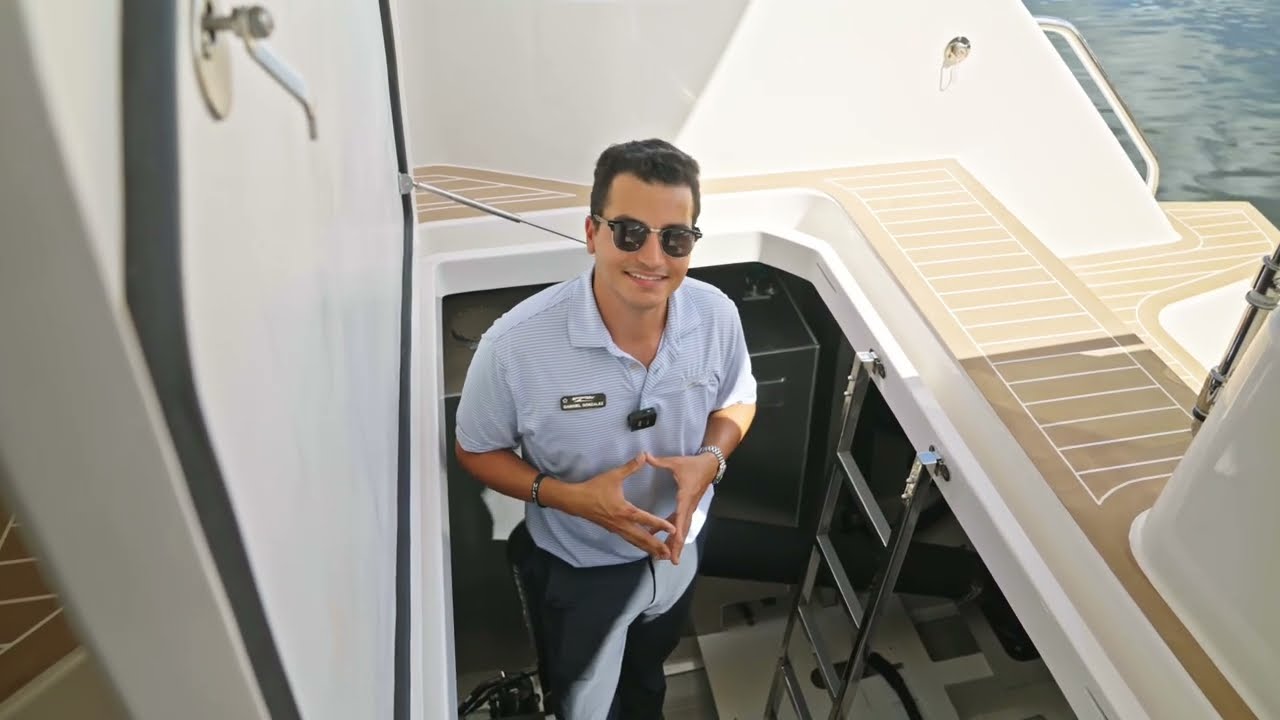 Take a sneak peek of the Aquila 46 Yacht before her big debut. 🛥️