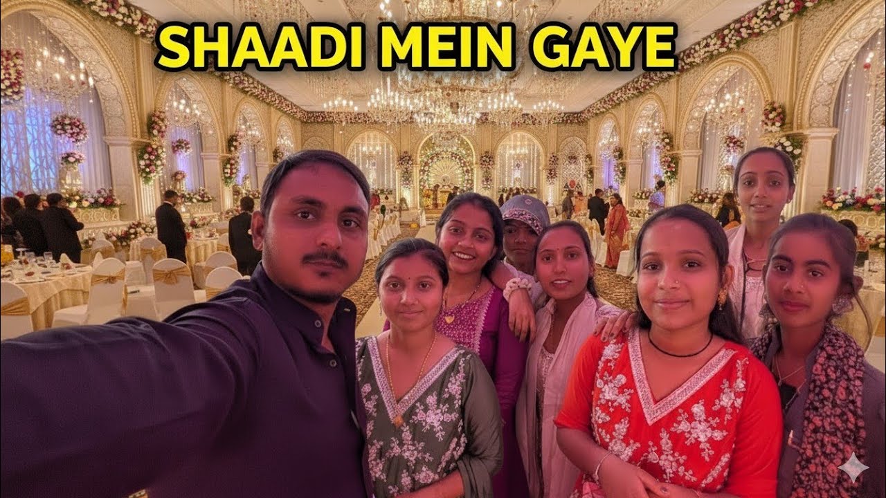 SHAADI MEIN GAYE//અમે બધાં લગ્ન 💒 માં ગયાં #Vlogs#The.JVVlogs