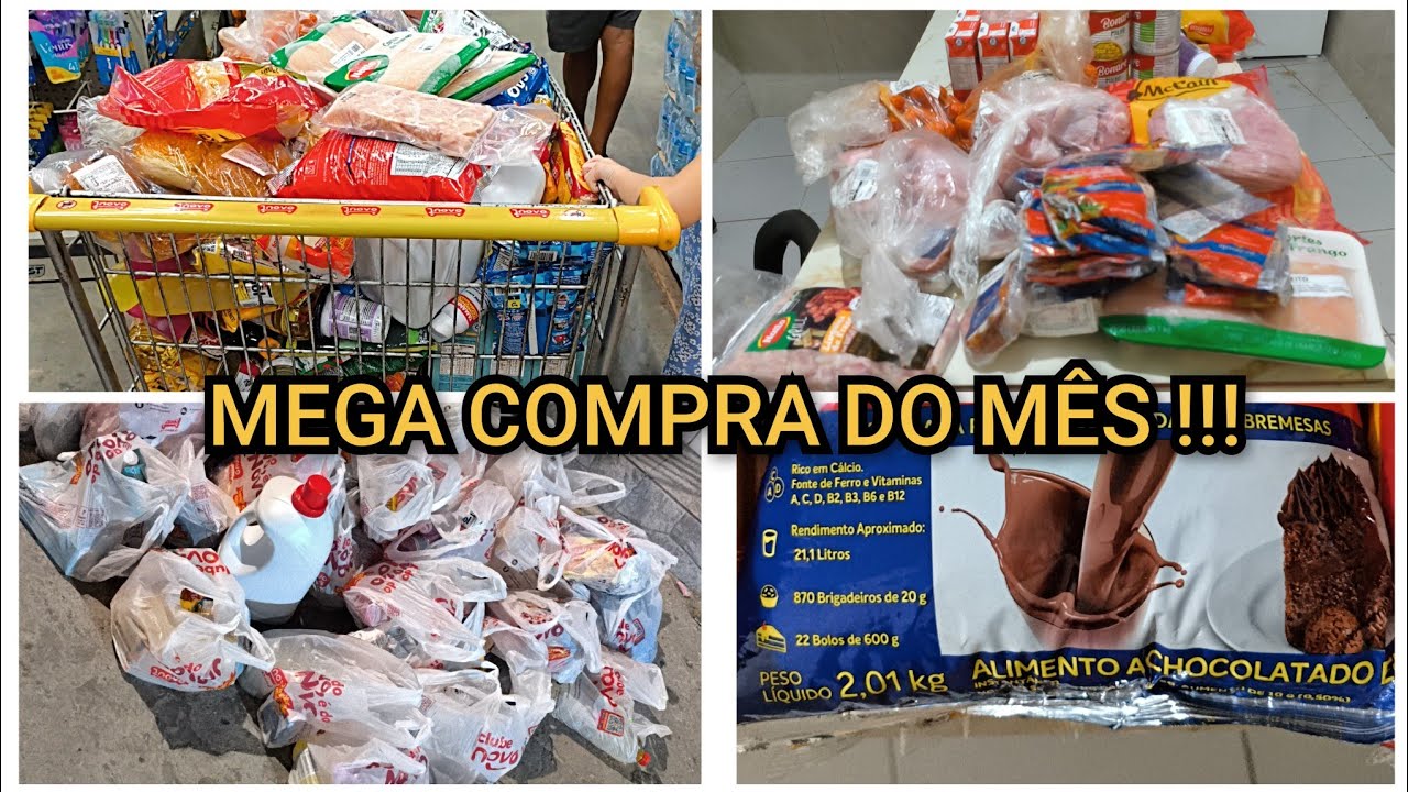 COMPRA DO MÊS DE FEVEREIRO! PEGUEI TUDO O QUE QUERIA! MAIS DE MIL REAIS EM COMPRAS !!