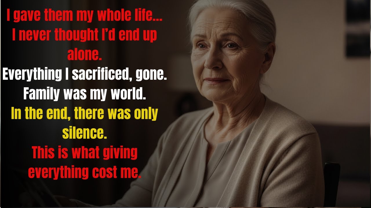 I Gave Everything to My Family, Then I Was Left Alone at the End