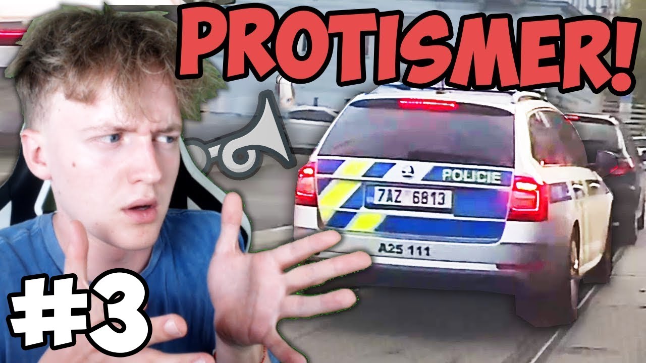 Reakcia na Záznamy z Auto Kamery #3 - Vytrúbená Polícia