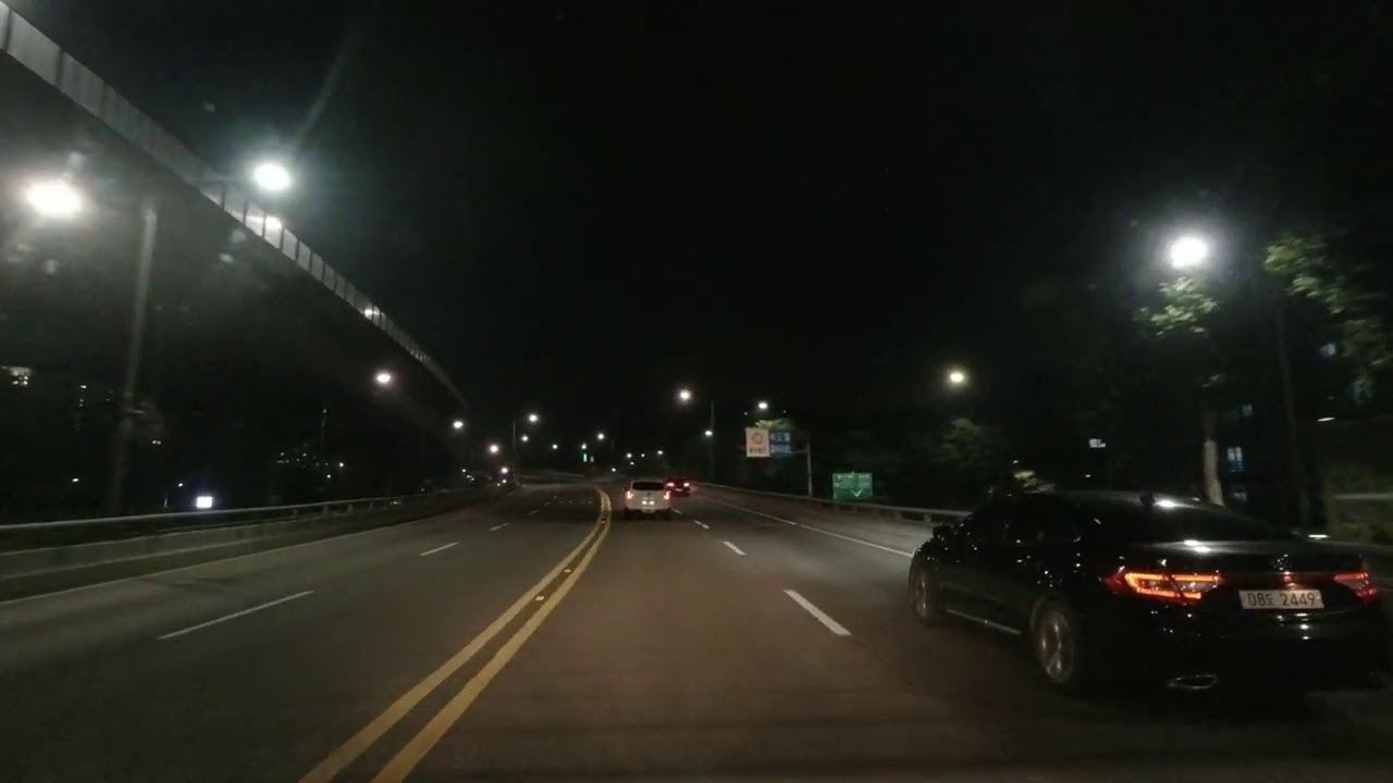 Driving in Seoul at Night (No Talking, No Music)