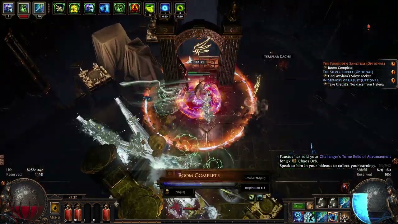 [3.28] Sanctum Ice Spear miner: LWarp setup for speed | Day 2 Update